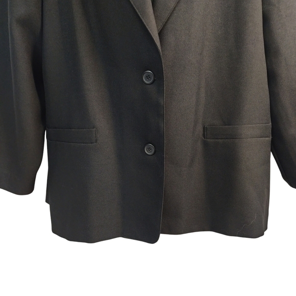 Vintage Alfred Dunner Women's Black Blazer Jacket Size 20 - Picture 4 of 6